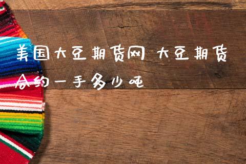 美国大豆期货网 大豆期货合约一手多少吨