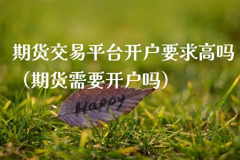 期货交易平台开户要求高吗（期货需要开户吗）