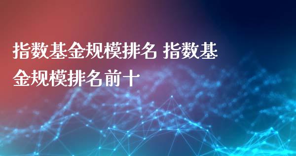 指数基金规模排名 指数基金规模排名前十_基金理财_第1张_宇龙理财网 指数基金规模排名 指数基金规模排名前十_https://www.dglong8.com_基金理财_第1张