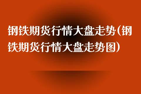 钢铁期货行情大盘走势(钢铁期货行情大盘走势图)