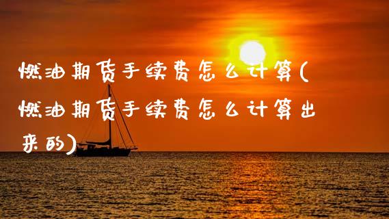 燃油期货手续费怎么计算(燃油期货手续费怎么计算出来的)