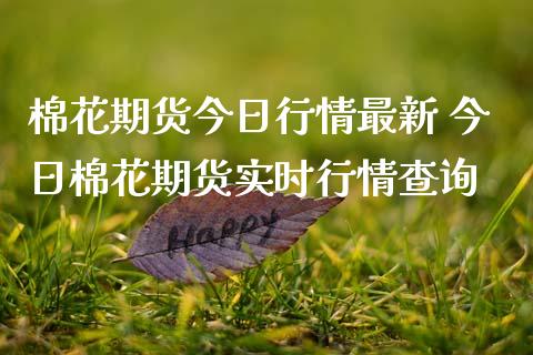 棉花期货今日行情最新 今日棉花期货实时行情查询