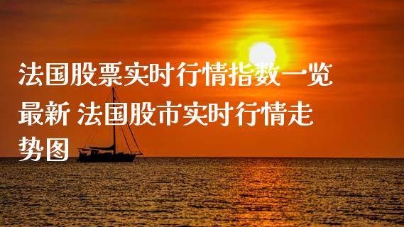 法国股票实时行情指数一览最新 法国股市实时行情走势图