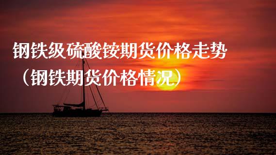钢铁级硫酸铵期货价格走势（钢铁期货价格情况）
