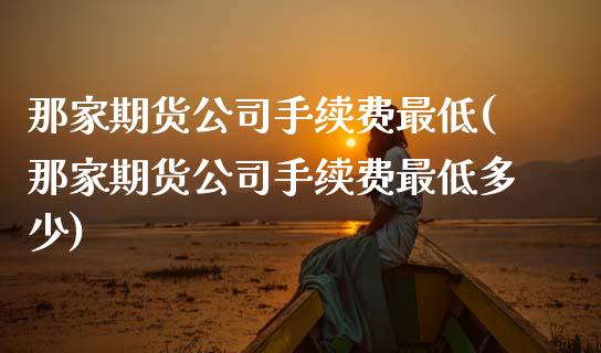 那家期货公司手续费最低(那家期货公司手续费最低多少)