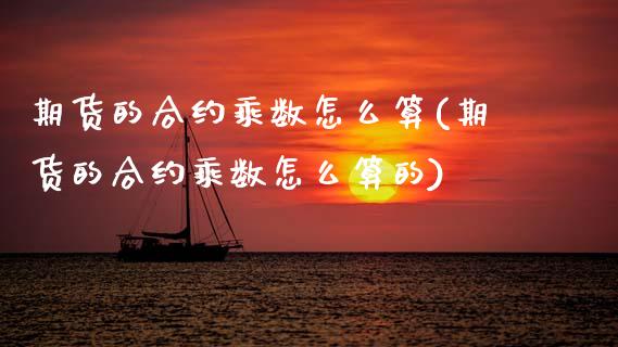 期货的合约乘数怎么算(期货的合约乘数怎么算的)