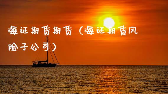 海证期货期货（海证期货风险子公司）