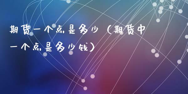 期货一个点是多少（期货个点是多少钱）_https://www.dglong8.com_黄金期货_第1张