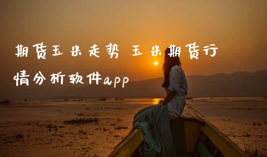 期货玉米走势 玉米期货行情分析软件app