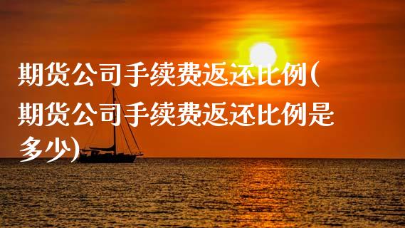期货公司手续费返还比例(期货公司手续费返还比例是多少)