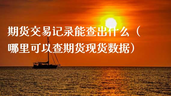 期货交易记录能查出什么（哪里可以查期货现货数据）