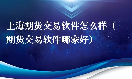 上海期货交易软件怎么样（期货交易软件哪家好）
