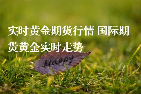 实时黄金期货行情 国际期货黄金实时走势