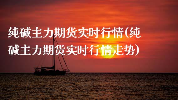 纯碱主力期货实时行情(纯碱主力期货实时行情走势)
