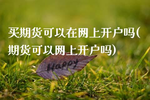 买期货可以在网上开户吗(期货可以网上开户吗)