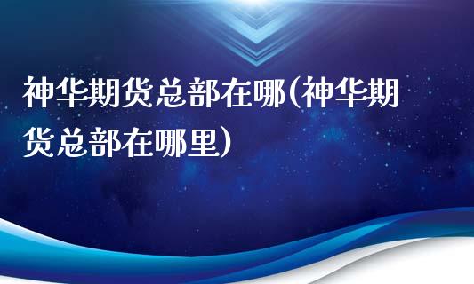 神华期货总部在哪(神华期货总部在哪里)
