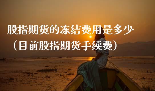 股指期货的冻结费用是多少（目前股指期货手续费）