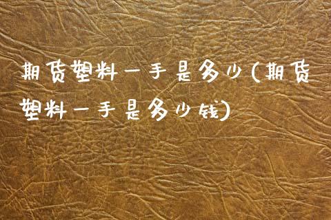 期货塑料一手是多少(期货塑料一手是多少钱)