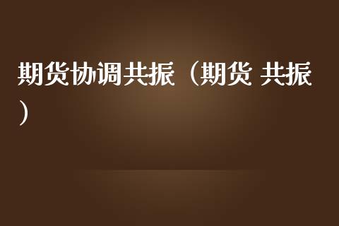 期货协调共振（期货 共振）