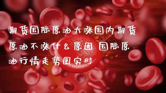 期货国际原油大涨国内期货原油不涨什么原因 国际原情走势图实时