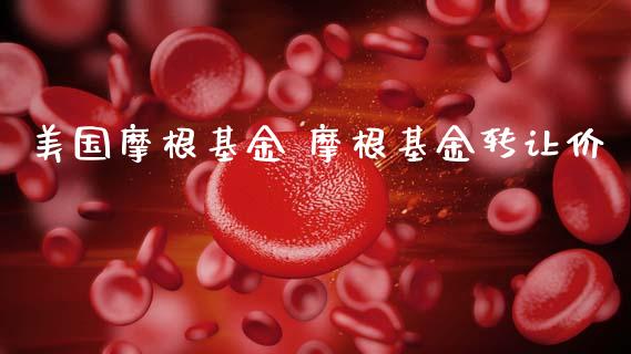 美国摩根基金 摩根基金转让价