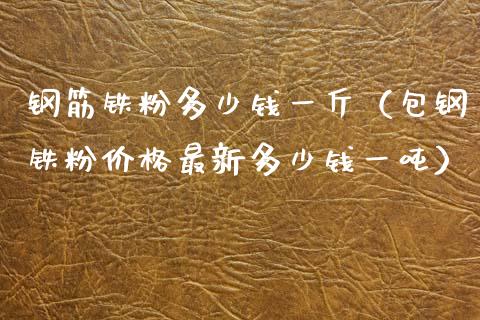 钢筋铁粉多少钱一斤（包钢铁粉价格最新多少钱一吨）