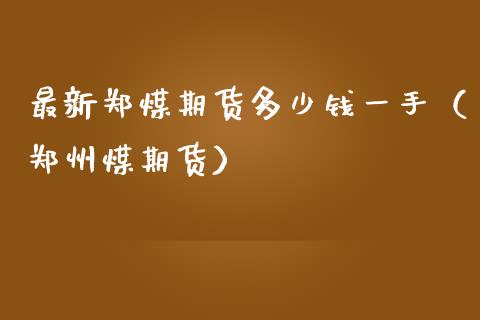 最新郑煤期货多少钱一手（郑州煤期货）