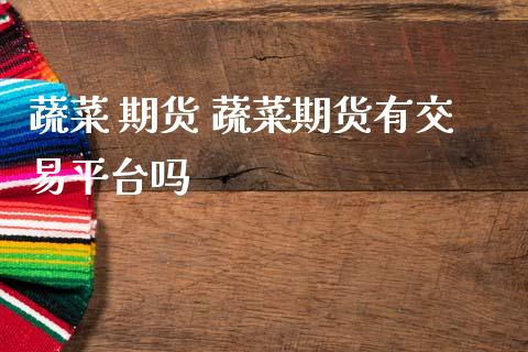 蔬菜 期货 蔬菜期货有交易平台吗