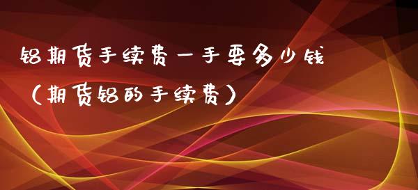 铝期货手续费一手要多少钱（期货铝的手续费）