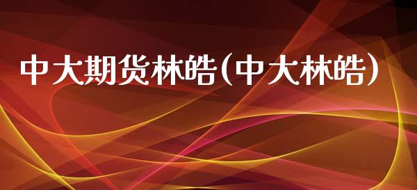 中大期货林皓(中大林皓)