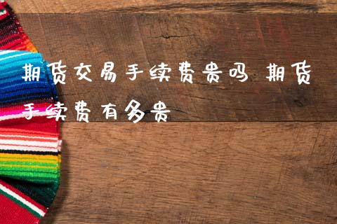 期货交易手续费贵吗 期货手续费有多贵