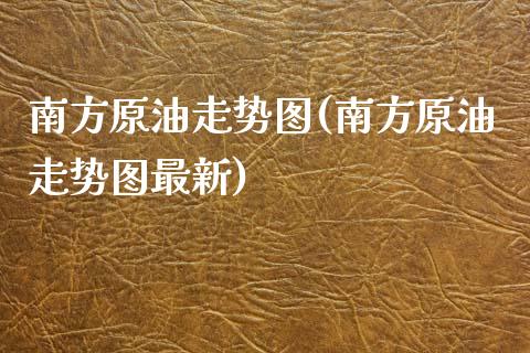 南方原油走势图(南方原油走势图最新)