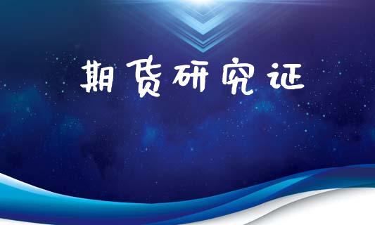 期货研究证