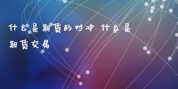 什么是期货的对冲 什么是期货交易