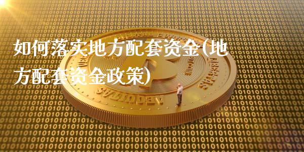如何落实地方配套资金(地方配套资金政策)