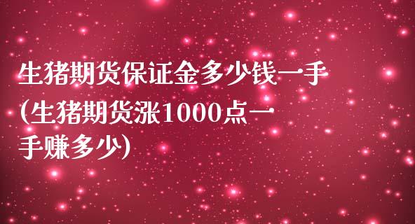 生猪期货保证金多少钱一手(生猪期货涨1000点一手赚多少)