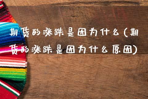 期货的涨跌是因为什么(期货的涨跌是因为什么原因)