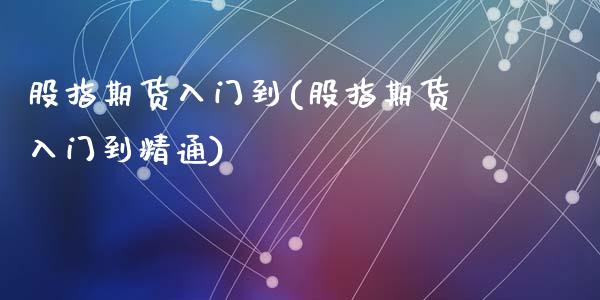 股指期货入门到(股指期货入门到精通)