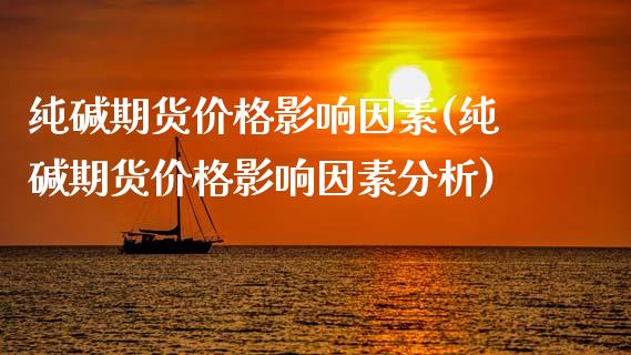 纯碱期货价格影响因素(纯碱期货价格影响因素分析)