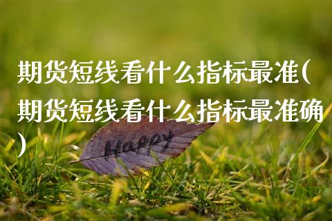 期货短线看什么指标最准(期货短线看什么指标最准确)