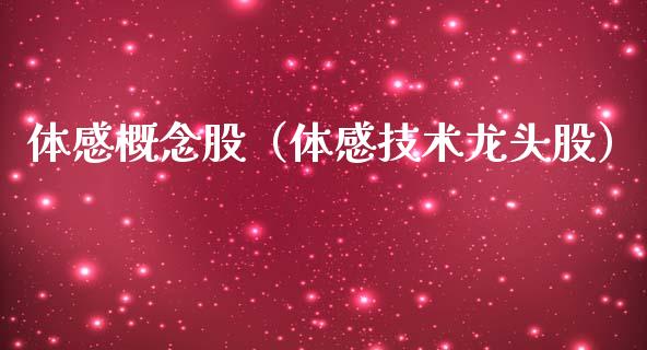 体感概念股（体感技术龙头股）