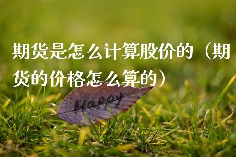 期货是怎么计算股价的（期货的价格怎么算的）