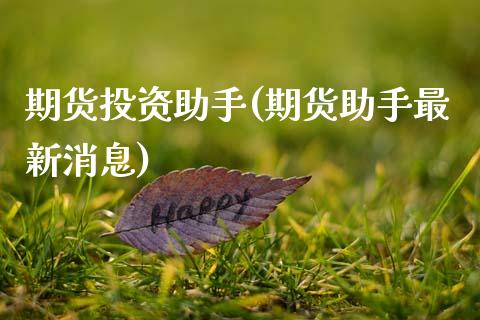期货投资助手(期货助手最新消息)