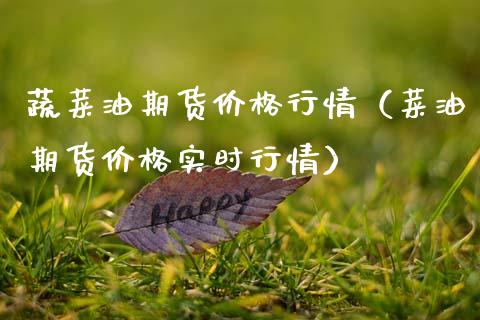 蔬菜油期货价格行情（菜油期货价格实时行情）