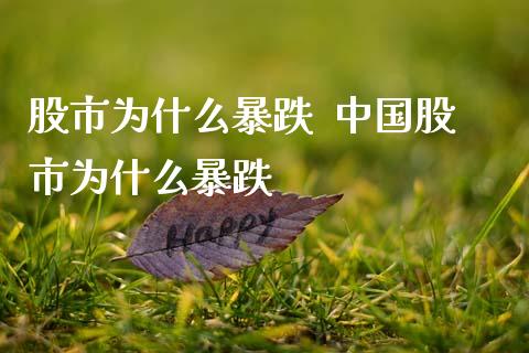 股市为什么暴跌 中国股市为什么暴跌_股票理财_第1张_宇龙理财网 股市为什么暴跌 中国股市为什么暴跌_https://www.dglong8.com_股票理财_第1张