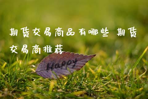 期货交易商品有哪些 期货交易商推荐