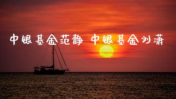 中银基金范静 中银基金刘潇