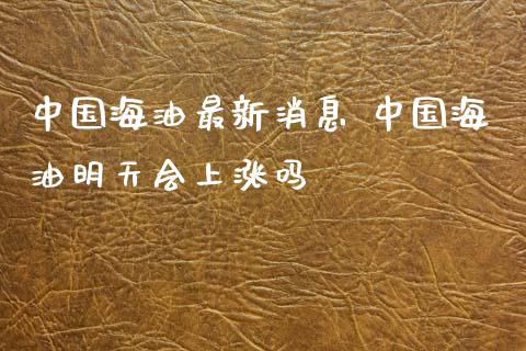 中国海油最新消息 中国海油明天会上涨吗_财经要闻_第1张_宇龙理财网 中国海油最新消息 中国海油明天会上涨吗_https://www.dglong8.com_财经要闻_第1张
