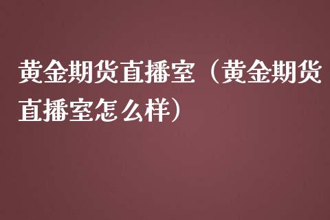 黄金期货直播室（黄金期货直播室怎么样）