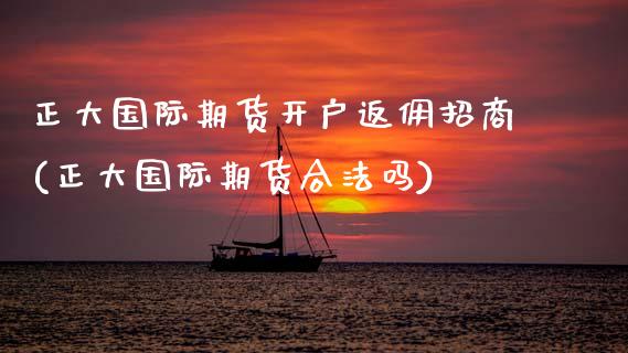 正大国际期货开户返佣招商(正大国际期货合法吗)